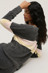 CozyChic Ultra Lite® Wavy Colorblock Pullover