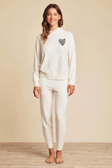 CozyChic Ultra Lite® Embroidered Heart Hoodie