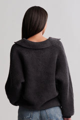 CozyChic® Dolman Sleeve Collared Pullover