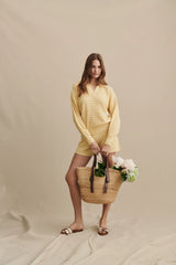 Heathered Cotton Tulip Pointelle Short