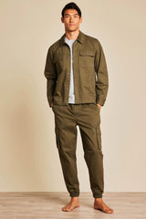 Malibu Collection® Cotton Twill Shirt Jacket