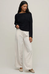 Matte Sateen Palazzo Pant