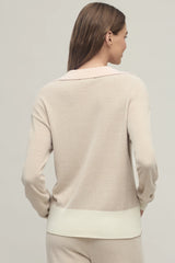 CozyChic Ultra Lite® Color Block Heart Collared Pullover