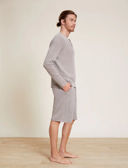 Malibu Collection® Pigment Waffle Long Sleeve Henley Tee