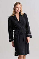 Luxe Milk Jersey® Robe with Piping