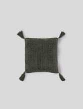 CozyChic® 20" Cable Pillow with Tassels