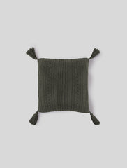 CozyChic® 20" Cable Pillow with Tassels