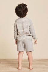 CozyChic Ultra Lite® Toddler Heathered Stripe Raglan Pullover