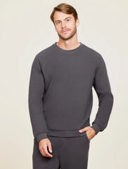 Malibu Collection® Waffle Knit Raglan Pullover