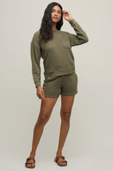 Malibu Collection® Brushed Fleece Short set