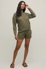 Malibu Collection® Brushed Fleece Short set