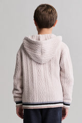 CozyChic® Youth Sporty Rib Cable Zip Hoodie