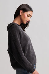 CozyChic® Dolman Sleeve Collared Pullover