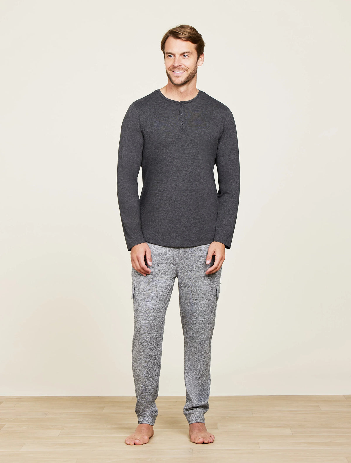 Malibu Collection® Butterchic Long Sleeve Henley
