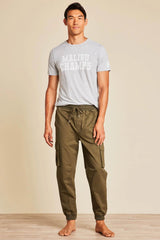 Malibu Collection® Cotton Twill Cargo Jogger