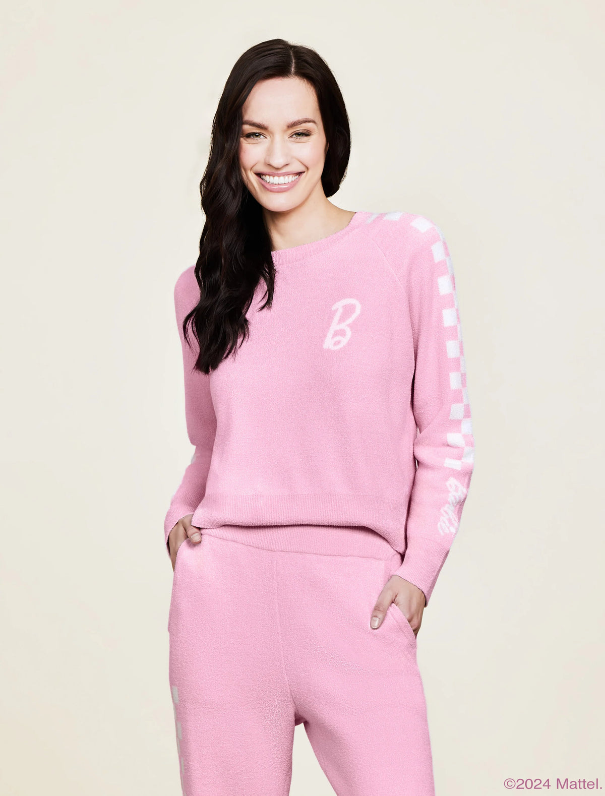 CozyChic Ultra Lite® Checkered Barbie™ Pullover