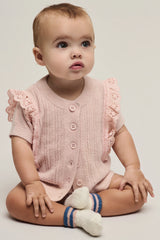 CozyChic Ultra Lite® Baby Set with Cotton Eyelet Ruffle