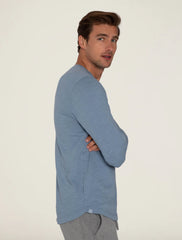 Malibu Collection® Long Sleeve Slub Henley