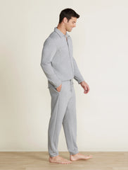 Malibu Collection® French Terry Jogger With Woven Placket