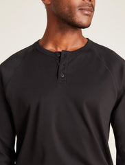 Malibu Collection® Pima Jersey Long Sleeve Henley
