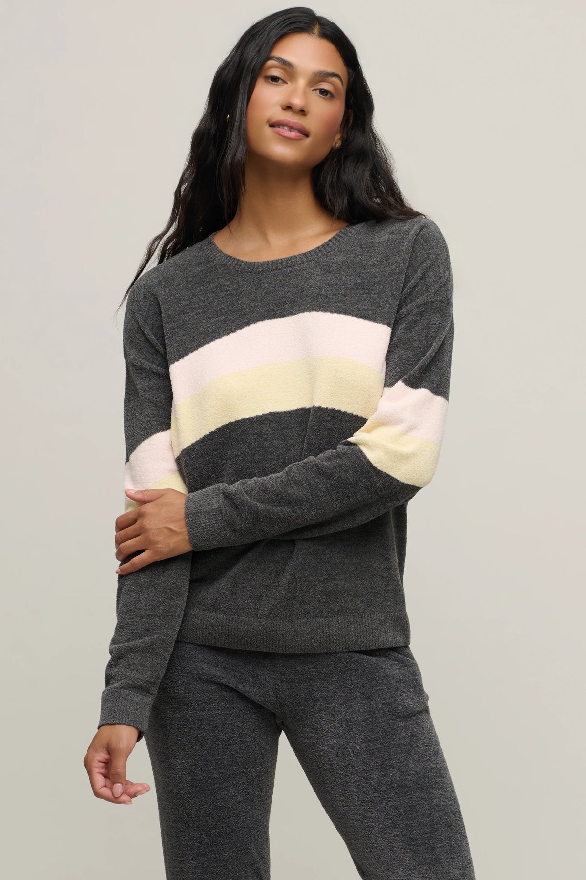 CozyChic Ultra Lite® Wavy Colorblock Pullover