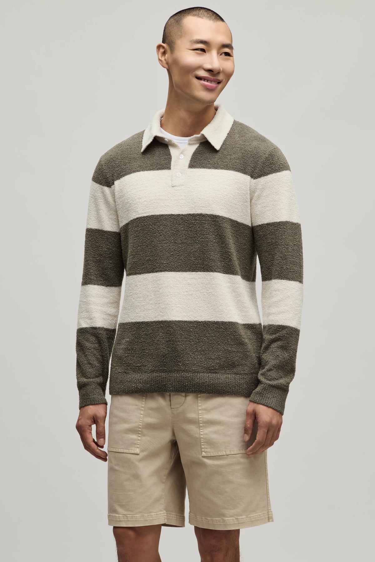 CozyChic Lite® Rugby Sweater