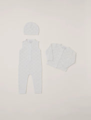 CozyChic® Checkered Pointelle Baby Set