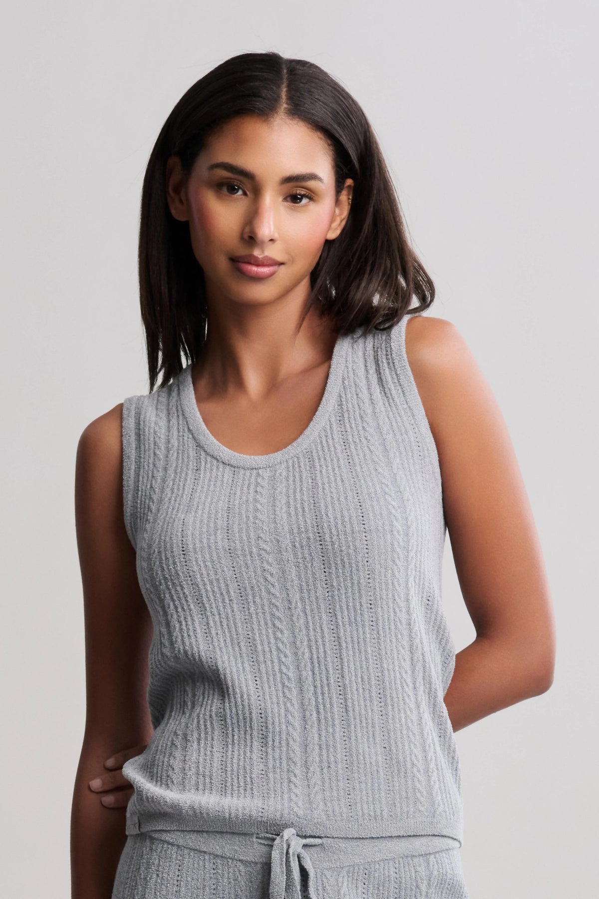 CozyChic Ultra Lite® Cable Knit Tank