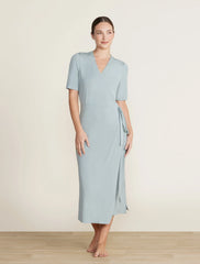 Luxe Milk Jersey® 3/4 Sleeve Wrap Dress