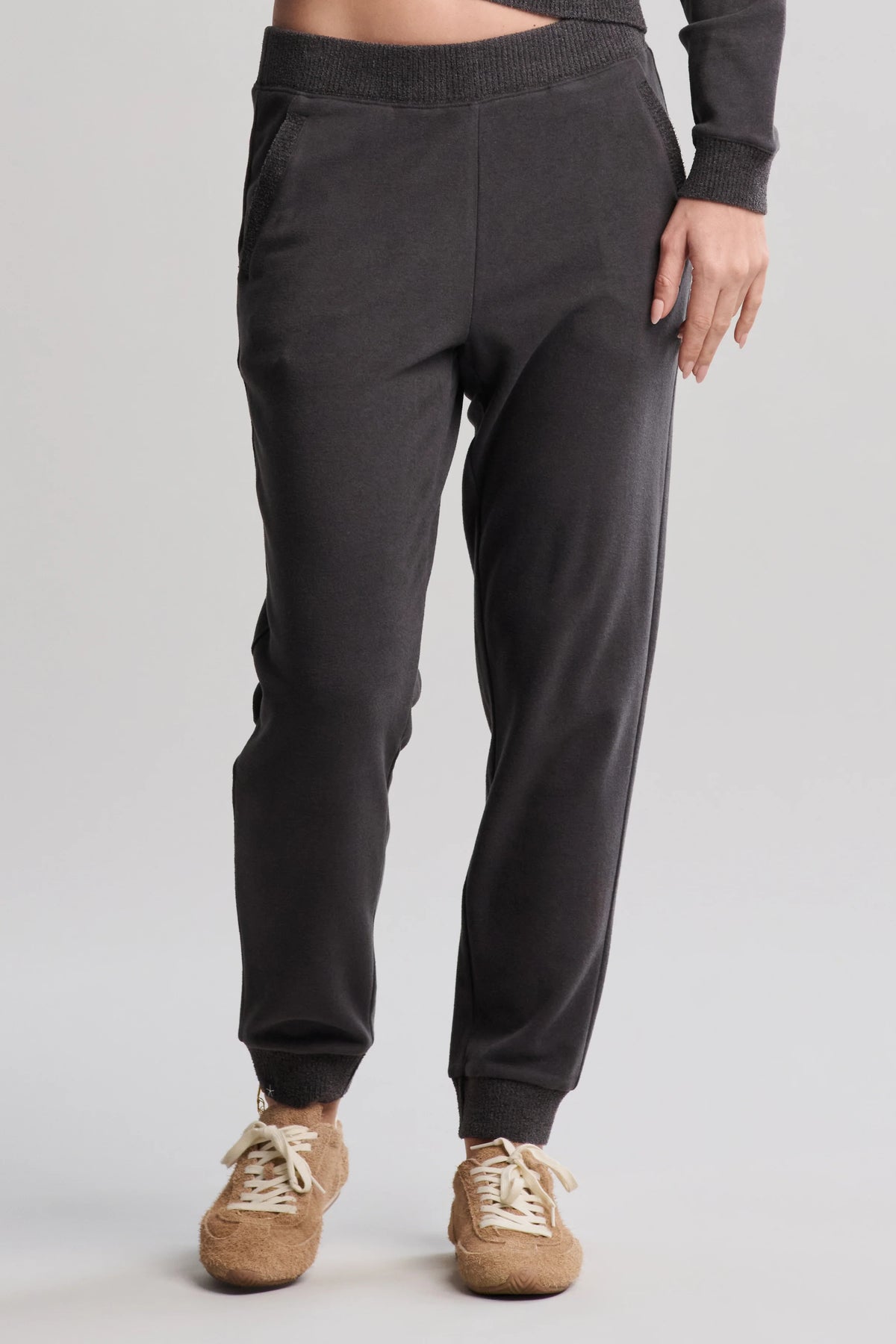 Brushed Fleece Jogger with CozyChic Ultra Lite® Rib