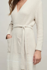CozyChic Lite® Variegated Stripe Ribbed Robe