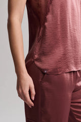 Liquid Satin Wide Leg Cargo Pant