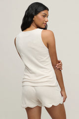 CozyChic Ultra Lite® Scallop V-Neck Tank