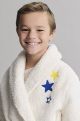 Brushed CozyChic® Youth Embroidered Planet Robe