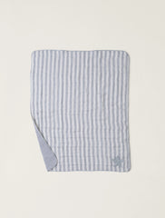 Organic Cotton Double Cloth Stripe Toddler Quilt