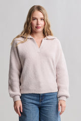 CozyChic® Dolman Sleeve Collared Pullover