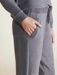 Malibu Collection® Brushed Fleece Sweater Mix Tapered Pant