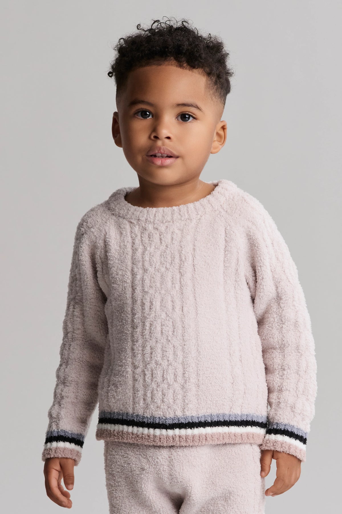 CozyChic® Toddler Sporty Rib Cable Pullover