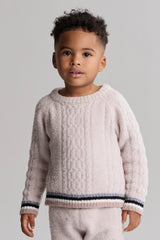 CozyChic® Toddler Sporty Rib Cable Pullover