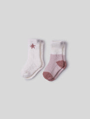 CozyChic® Toddler 2 Pack Color Block Sock Set