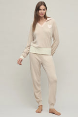 CozyChic Ultra Lite® Color Block Heart Collared Pullover
