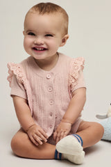 CozyChic Ultra Lite® Baby Set with Cotton Eyelet Ruffle