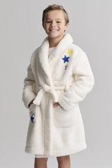 Brushed CozyChic® Youth Embroidered Planet Robe