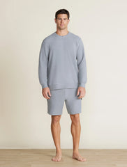 Malibu Collection® Brushed Fleece Split Neck Pullover