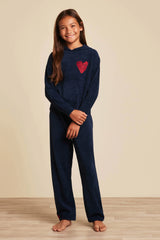 CozyChic Ultra Lite® Youth Embroidered Heart Pant