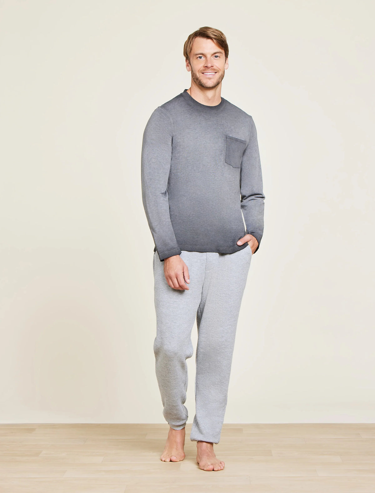Malibu Collection® Triblend L/S Pocket Tee