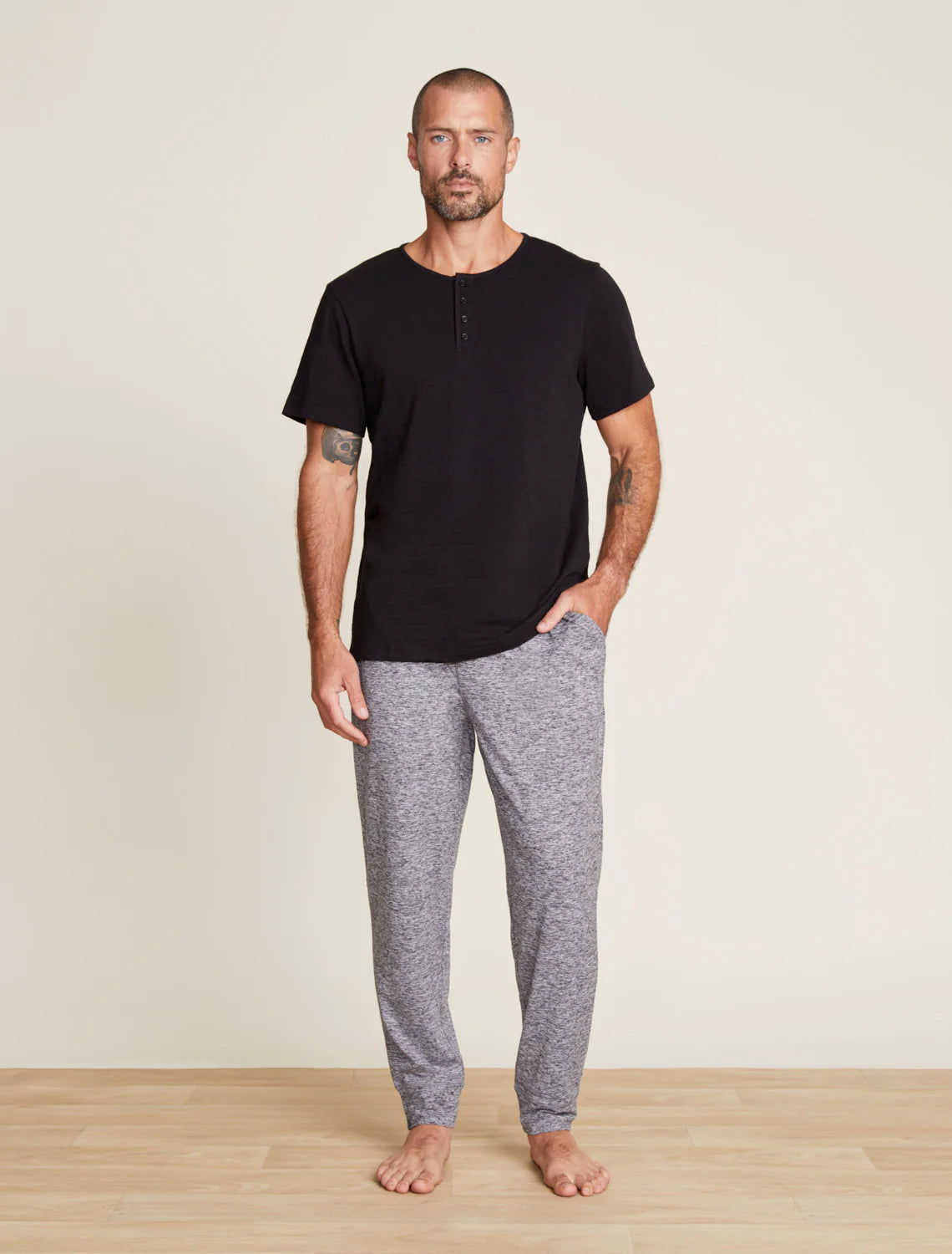 Malibu Collection® Slub Henley Tee