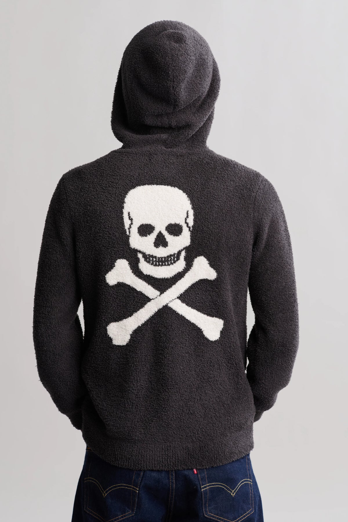 CozyChic® Unisex Skull & Bones Zip Up Hoodie
