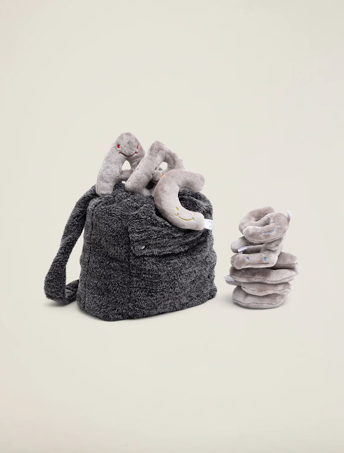 Alphapals Rhino Grey Backpack Set