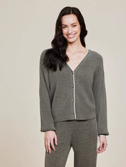 CozyChic Ultra Lite® Contrast Ribbed cardigan